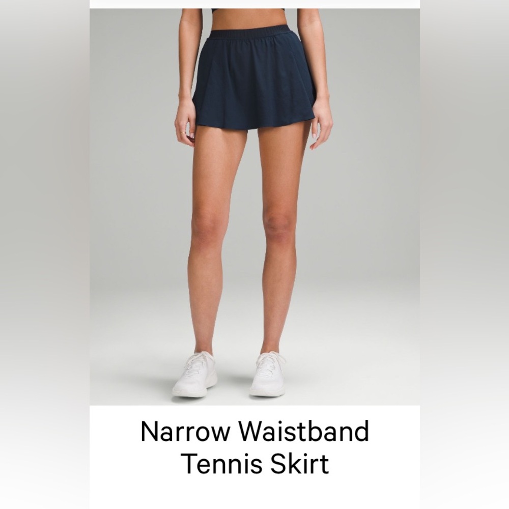 Lululemon Tennis Narrow Waistband Pleated Skirt w/lining and pockets